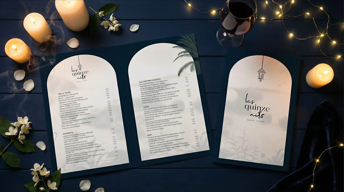 Diseño de carta de restaurante — Blackstone Creative