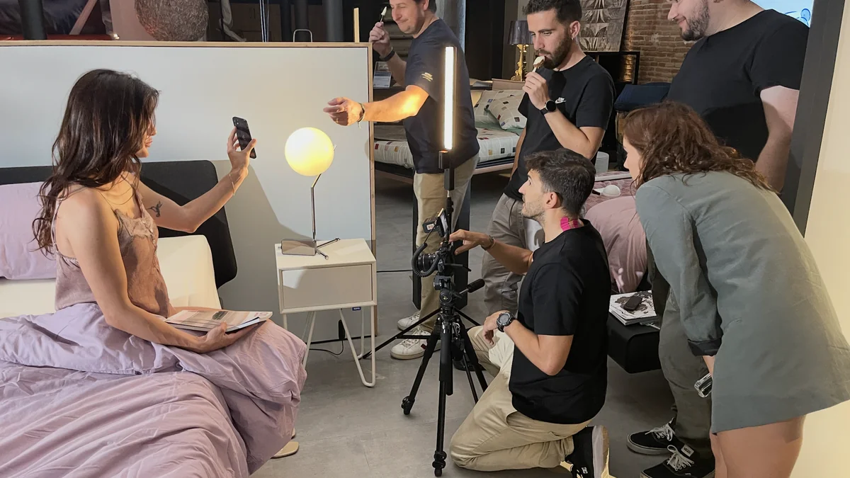 Rodaje de producción audiovisual del equipo de Blackstone