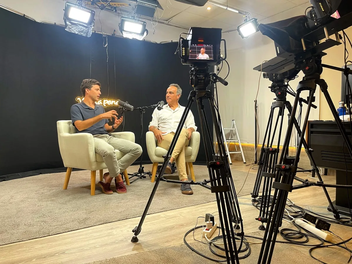 Plató de grabación de podcast de Blackstone